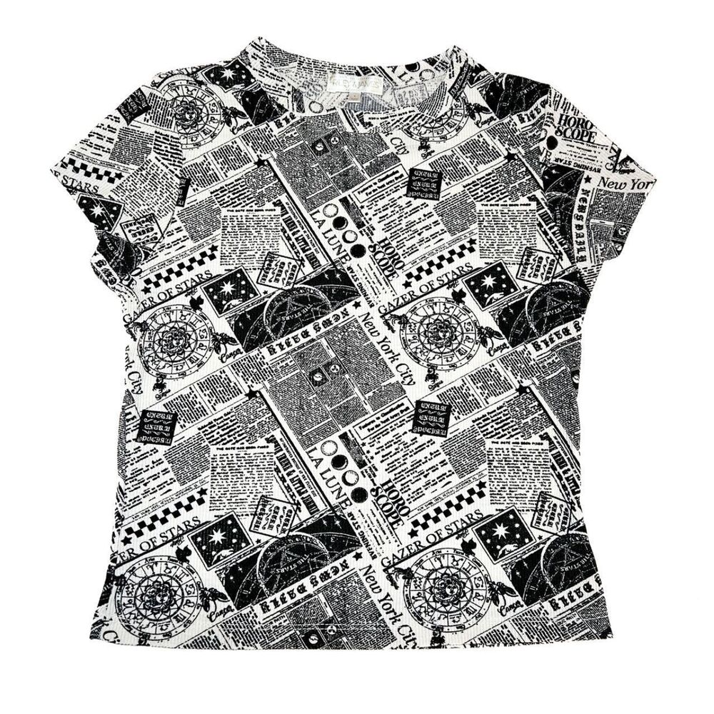 Riley & James Whimsygoth Crop Tee - Women's Size L